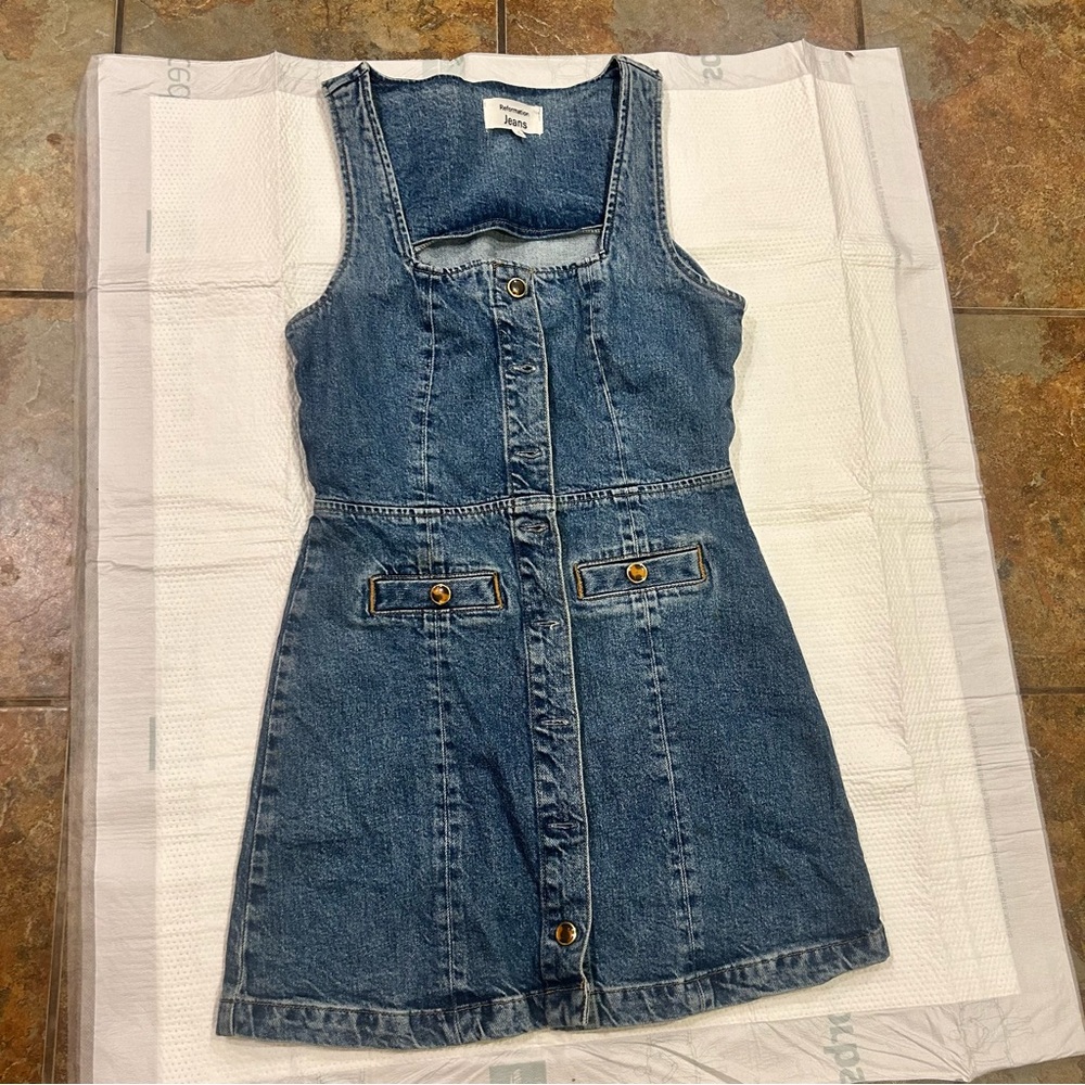 Reformation Blue Denim Dress Western Y2K Casual